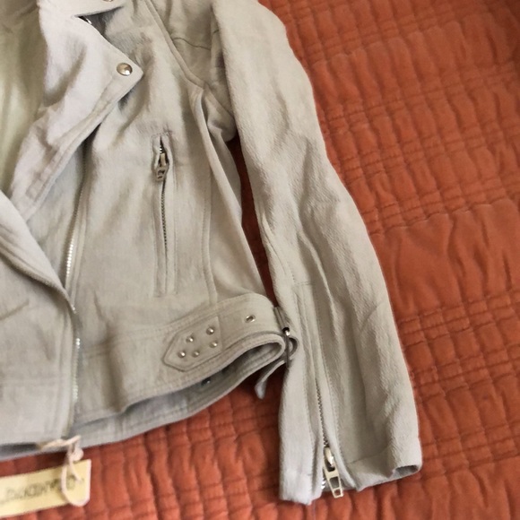 Blank NYC Light Grey Moto Jacket - Picture 6 of 9